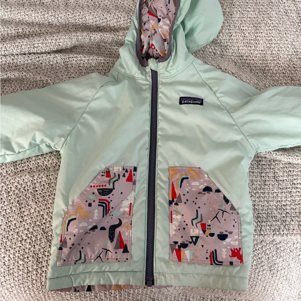 Patagonia reversible puff ball jacket size 2T